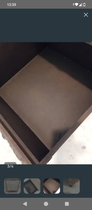 Mesita de noche Gato Preto madera tallada