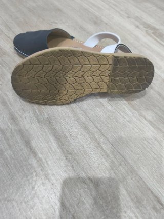 Sandalias Belsert Mujer Talla 37 Azul/Blanco