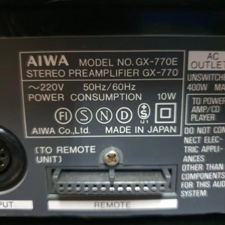AIWA LX-770 GX-770 BX-770 PX-AT70