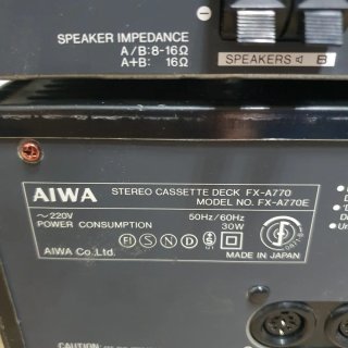 AIWA LX-770 GX-770 BX-770 PX-AT70