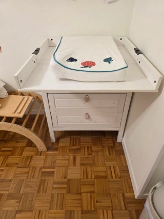 Cómoda cambiador blanco IKEA SUNDVIK 78x79x99cm