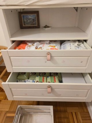 Cómoda cambiador blanco IKEA SUNDVIK 78x79x99cm