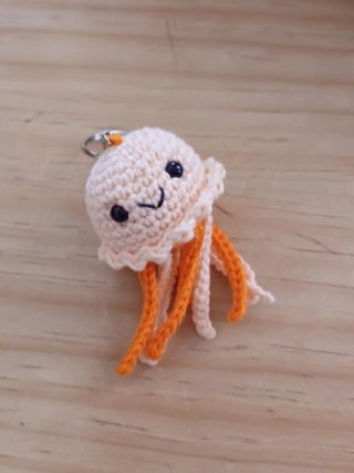 Llavero Medusa Crochet