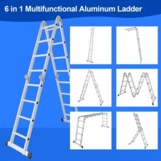 Escalera Multiusos Plegable Aluminio