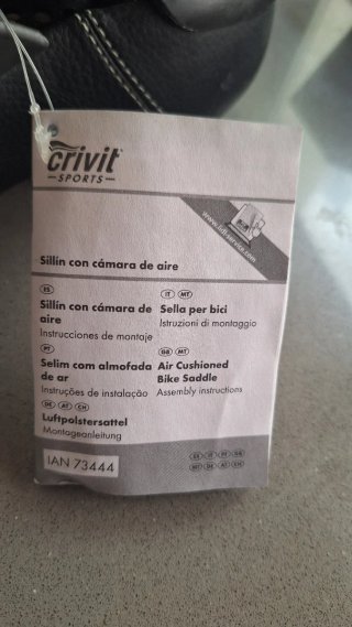 Sillín Crivit Comfort con cámara de aire