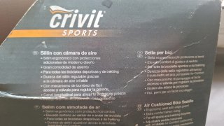 Sillín Crivit Comfort con cámara de aire