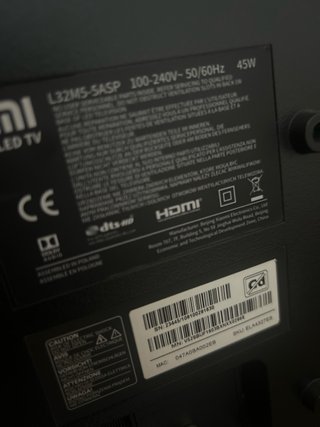 Televisor Negro pantalla rota