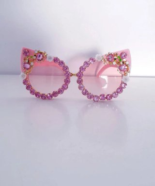 OCCHIALI DA DONNA CON DECORAZIONE RHINESTONE E STRASS