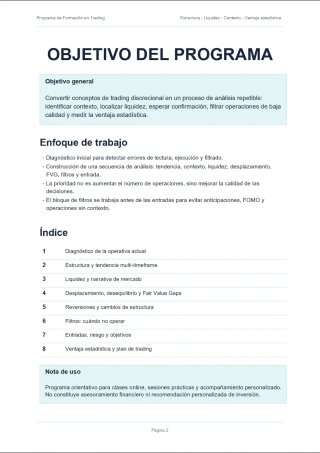 Clases particulares de trading online