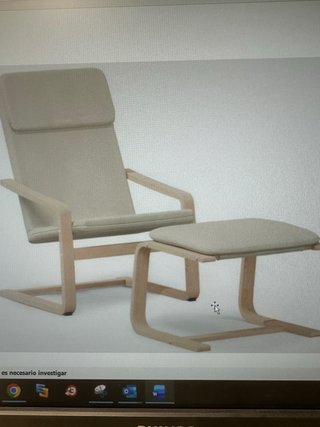Sillón y reposapiés Ikea Poäng