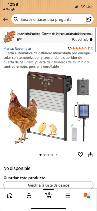 Puerta Automática Gallinero V9