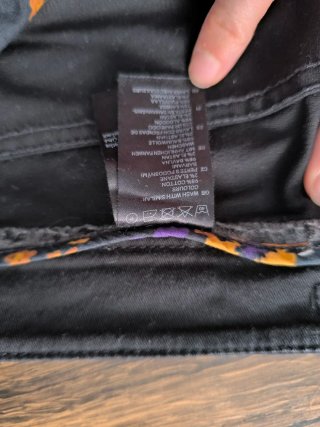 Pantalón vaquero H&M negro talla XS
