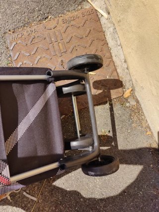 Carrellino spesa rigido con tasca