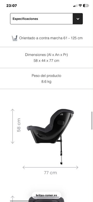 Silla Coche Britax Römer SAFE-WAY M