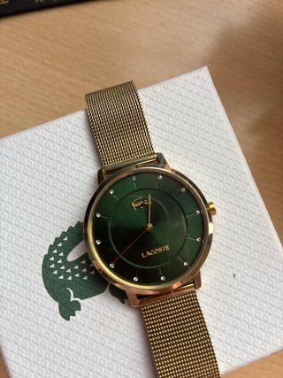 Reloj Lacoste Mujer Dorado y Verde