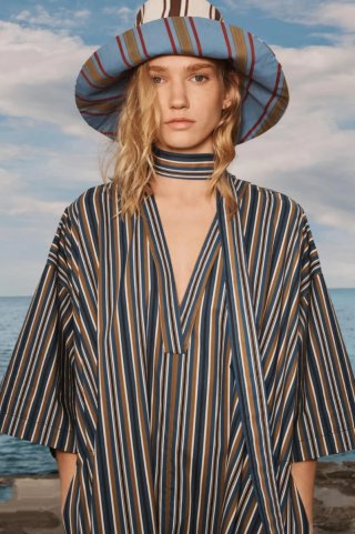 Vestido Zara Studio rayas talla M -L