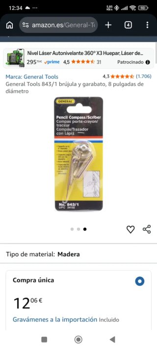 Herramienta Trazado Carpintero PVC