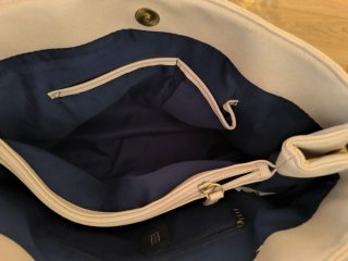 Bolso de mano beige