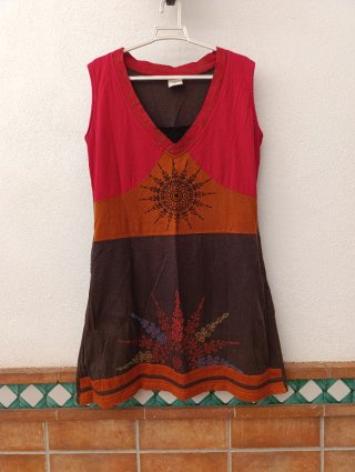 Vestido hippie veraniego talla M