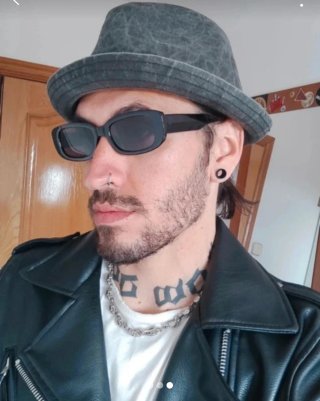 Gafas de sol punk vintage hombre 90s