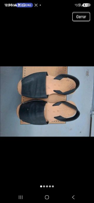 Alpargatas mujer negras talla 38