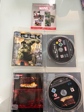 Lote 4 Juegos PS3: Hellboy, Hulk, Iron Man 2, Gree