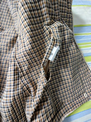 Trench verano reversible beige/cuadros T. M