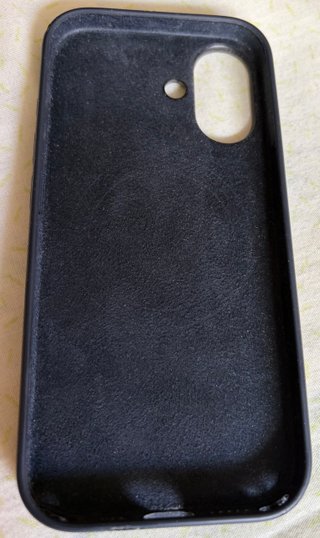 Funda negra Apple genuina para IPhone 17