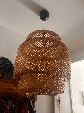 Lámpara Ikea SINNERLIG Bambú 50cm