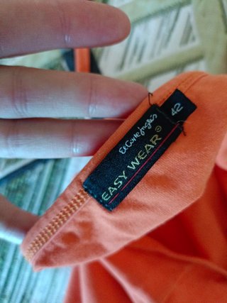 Top naranja El Corte Inglés tirantes
