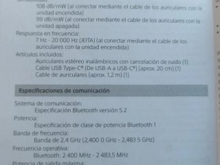 Cavo USB-C e cavo per cuffie Sony
