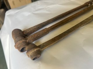 Barrenas antiguas para madera (3 unidades)