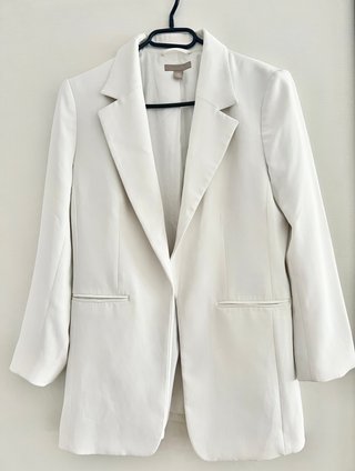 Blazer H&M Blanco Talla M