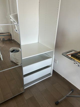Armadio PAX 2 ante bianco con specchio