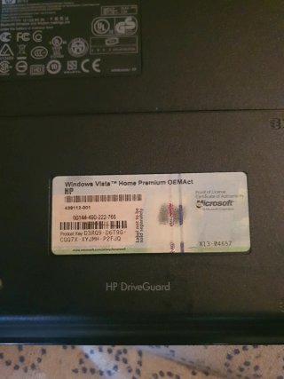 Portatile Compaq 6720s Nero e Argento