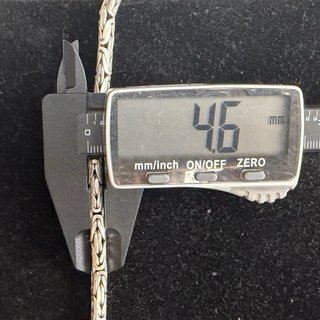 Pulsera Plata 925 Cordón Bizantino Bali 25g