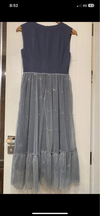 Vestido largo Tissu con brillos