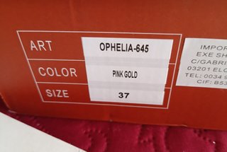 Sandalias EXE Ophelia Rosa Dorado Talla 37