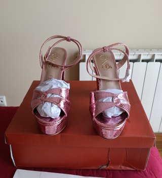 Sandalias EXE Ophelia Rosa Dorado Talla 37