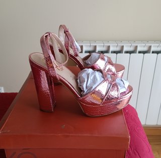 Sandalias EXE Ophelia Rosa Dorado Talla 37
