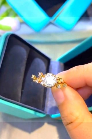 Anello Moissanite 1 CT Gra