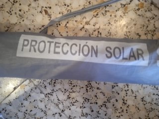 Parasol Safari Beach Polinylon 200 Gris