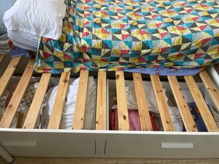 Cama extensible 80x200 con colchones