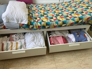 Cama extensible 80x200 con colchones