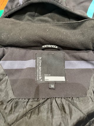 Chaqueta Klimanock Negra y Turquesa Rayas Niño.