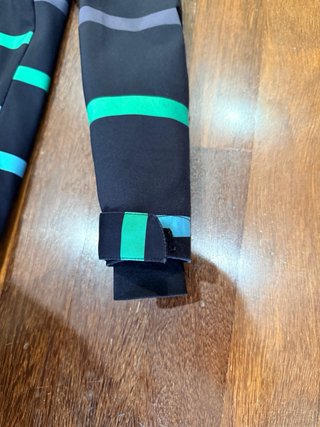 Chaqueta Klimanock Negra y Turquesa Rayas Niño.