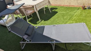 Tumbona de piscina plegable