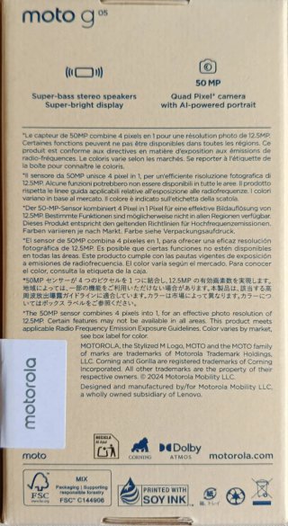 Teléfono Móvil Motorola moto g 05