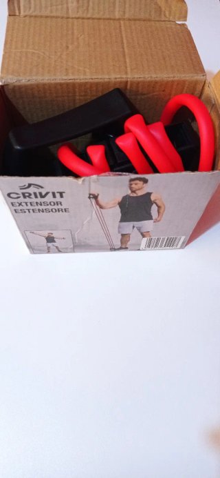 Crivit Extensor Elástico Rojo