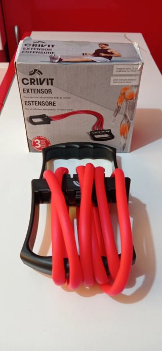 Crivit Extensor Elástico Rojo